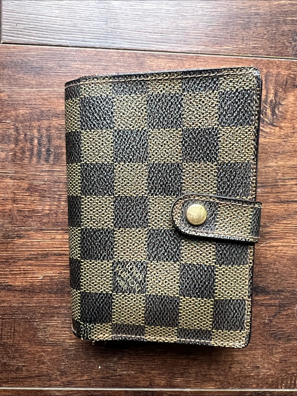 Vintage Louis Vuitton Viennois wallet in Damier Ébène